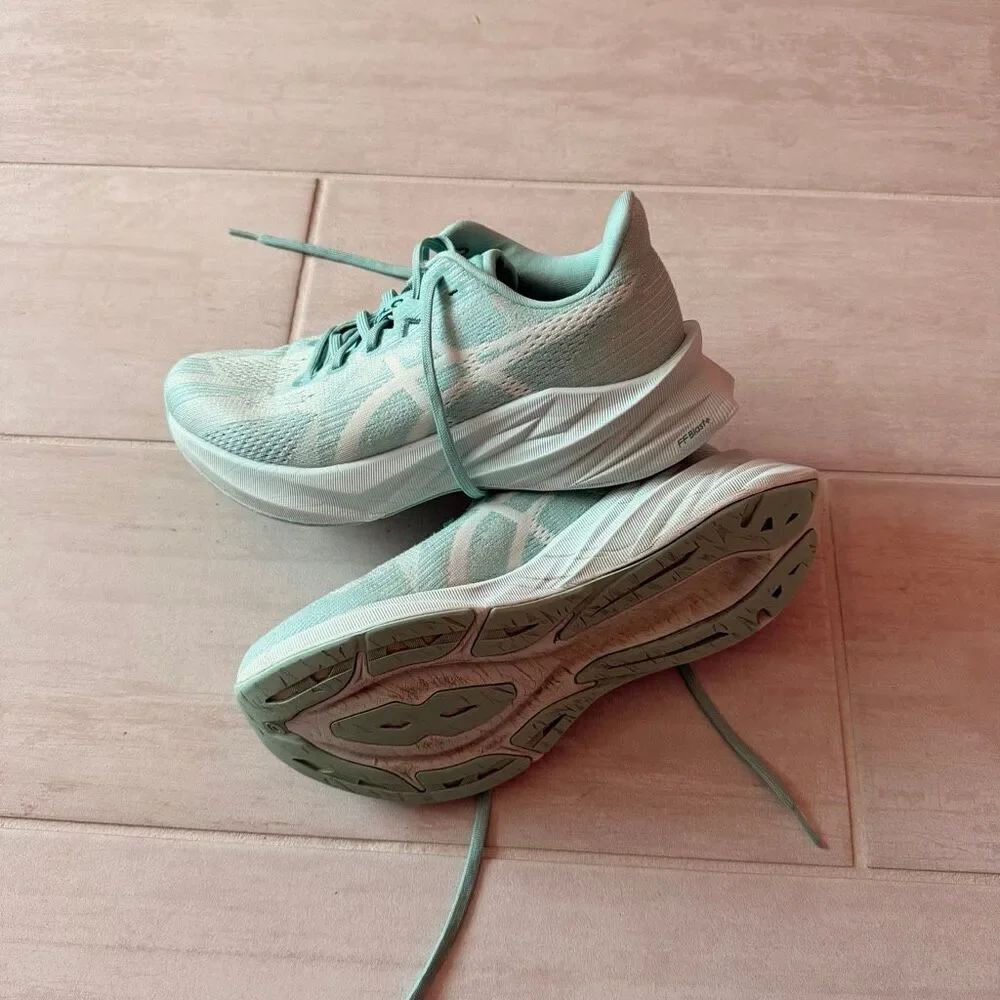 Women’s ASICS Dynablast 5 Running Shoes Sneakers Sea Green 7.5 Lightweight Teal - Picture 3 of 8